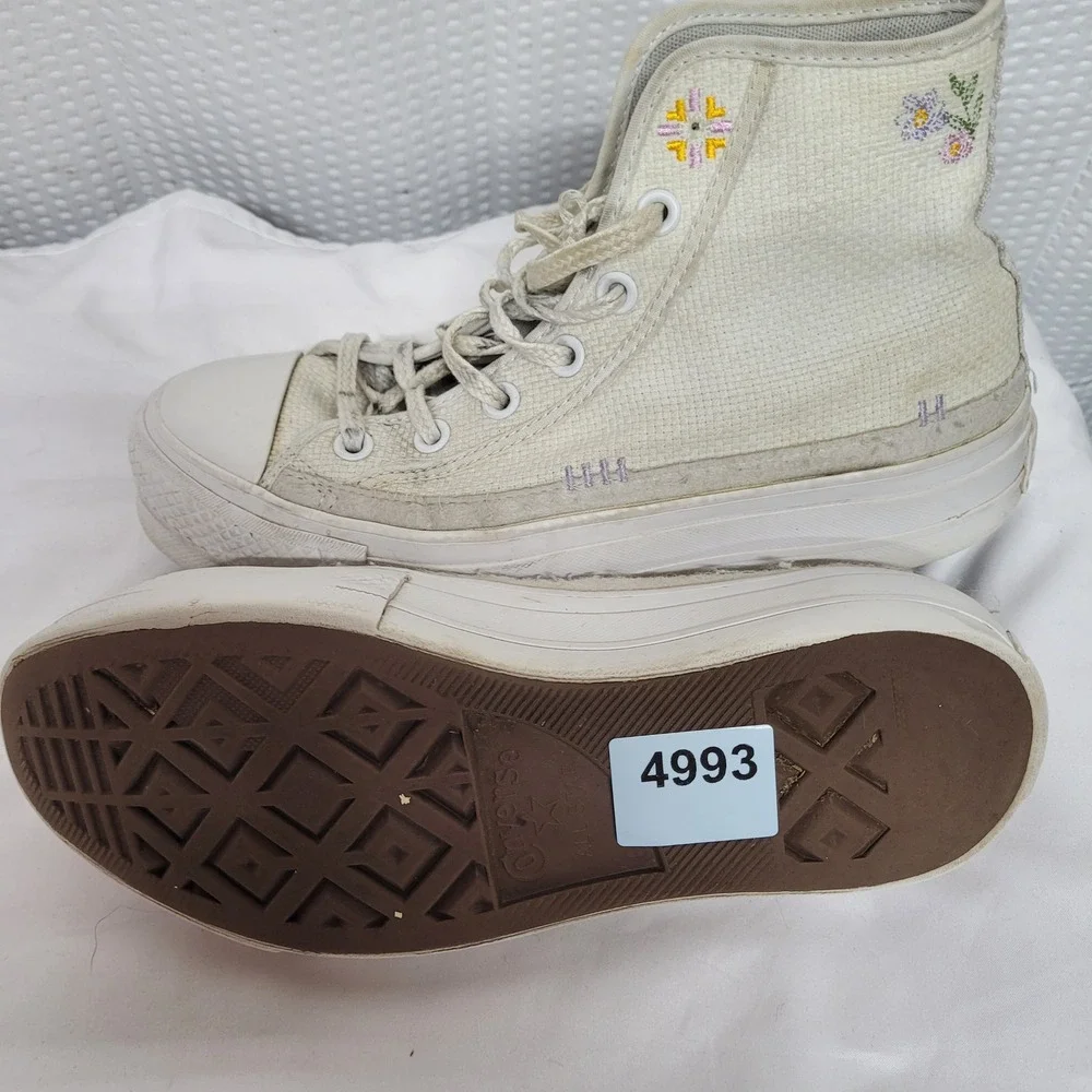 Converse Chuck Taylor All Star Move Platform High Top Floral Ivory A05068C